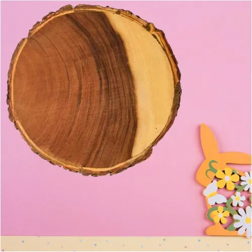 GENERICO Bandeja Circular De Madera Para Decoracion De Hogar