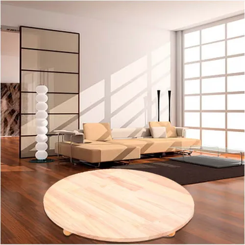 GENERICO Soporte Circular De Madera Con Patitas