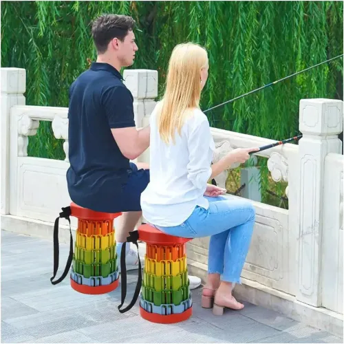 GENERICO Asiento Plegable Portatil Con Seguros Para Hogar