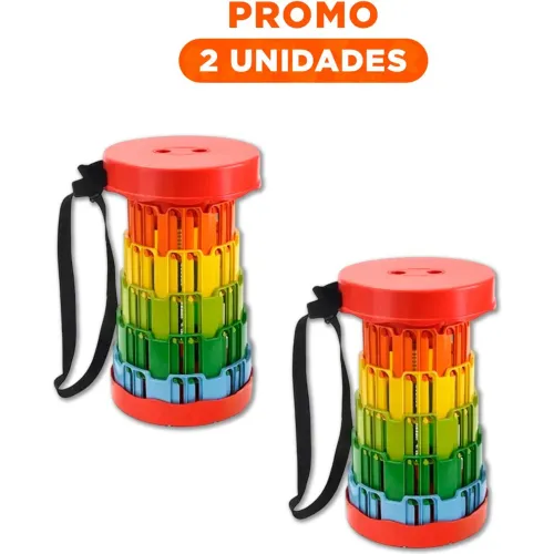 GENERICO Pack2 Mueble Plegable Portatil Con Seguros
