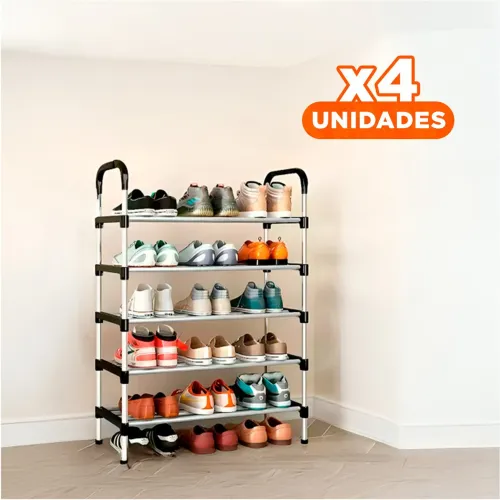 GENERICO Pack4 Almacenamiento Vertical Colgante De Tela
