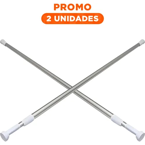 GENERICO Pack2 Barra Extensible Para Ducha Facil De Ajustar
