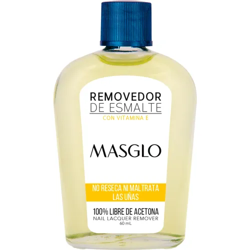 MASGLO Removedor De Esmalte Con Vitamina E 60ml