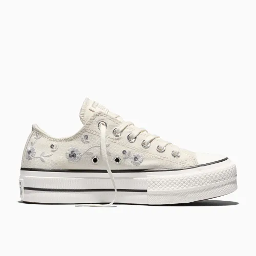 Converse Zapatillas Urbanas Mujer Chuck Taylor All Star Lift Platform Sequin Flowers Low