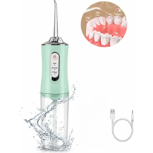 GENERICO Irrigador Oral Bucal Para Limpieza Dental Portá¡til Inalámbrico Verde Agua