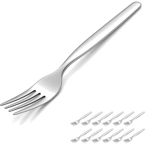 GENERICO Set X12 Tenedores De Acero Inoxidable Tumi Acabado Brillante Para Almuerzo Y Cena