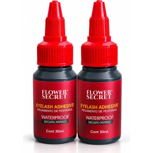 GENERICO Pack X2 Pegamento Para Pestañas Postizas Flower Secret 60 Ml Waterproof De Secado Rápido
