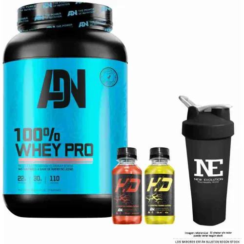ADN NUTRITION Adn Nutrition 100% Whey Pro 1.1kg. Vainilla + Shaker