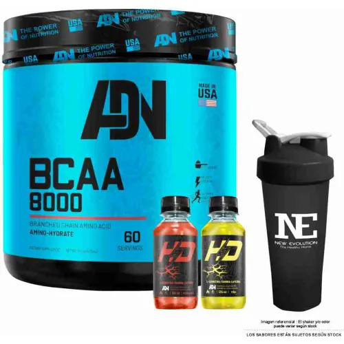 ADN NUTRITION Adn Nutrition Bcaa 8000 540 Gr. Manzana + Shaker