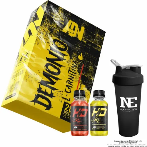 ADN NUTRITION Adn Nutrition Demonio Caja 28 Und. Maracuyá + Shaker