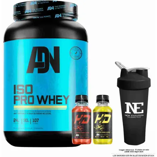 ADN NUTRITION Adn Nutrition Iso Pro Whey 1.100 Kg. Cookie + Shaker