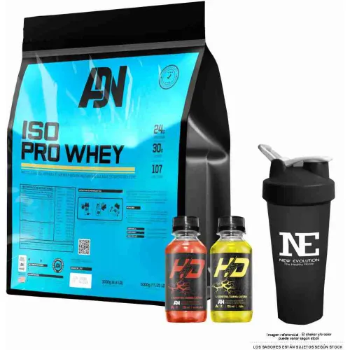 ADN NUTRITION Adn Nutrition Iso Pro Whey 3 Kg. Chocolate + Shaker