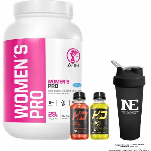 ADN NUTRITION Adn Women'S Women'S Pro 1.100 Kg. Chocolate + Shaker