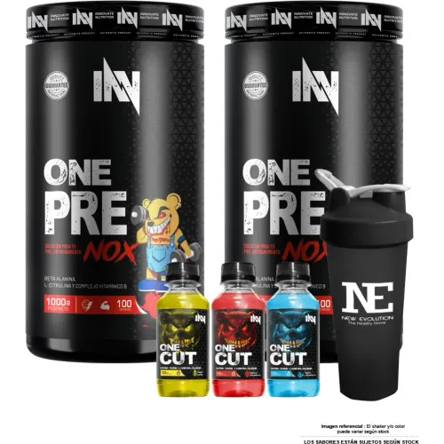 INNOVATE NUTRITION Combo Inn - 2 One Pre Nox 1 Kg. Mora + Shaker