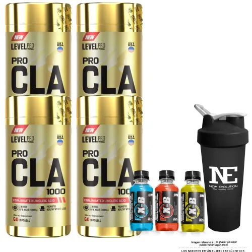 LEVEL PRO Combo Level Pro - 4 Pro Cla 1000 60 Caps. + Shaker