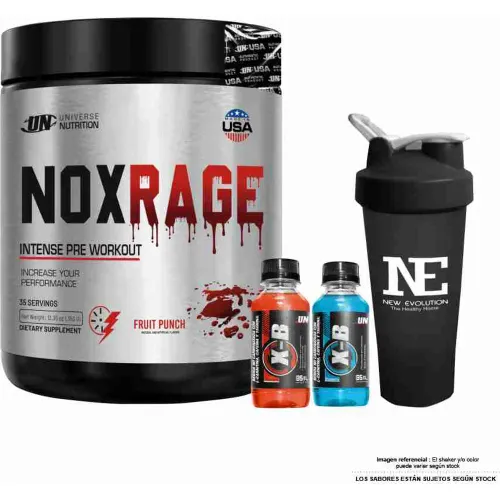 Universe Nutrition Nox Rage 350 Gr. Citrus Punch + Shaker