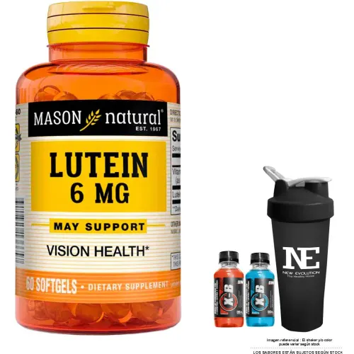 MASON Vitaminas Natural Luteína 6 Mg (60 Softg) + Shaker