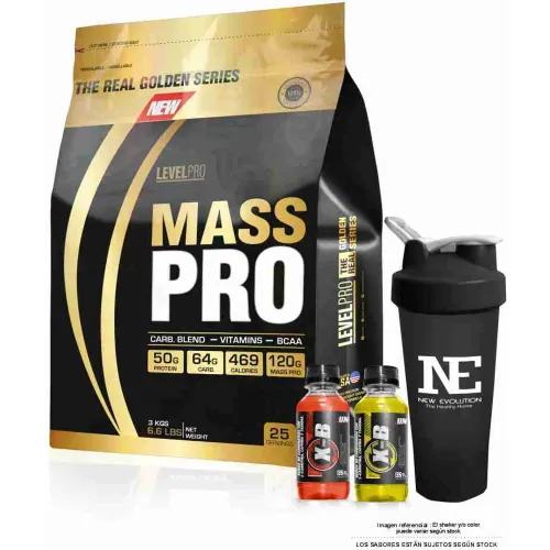 LEVEL PRO Level Pro Mass Pro 6.6 Libras Chocolate + Shaker