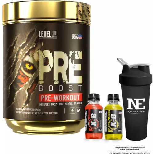 LEVEL PRO Level Pro Pre Boost 352 Gr. Green Apple + Shaker