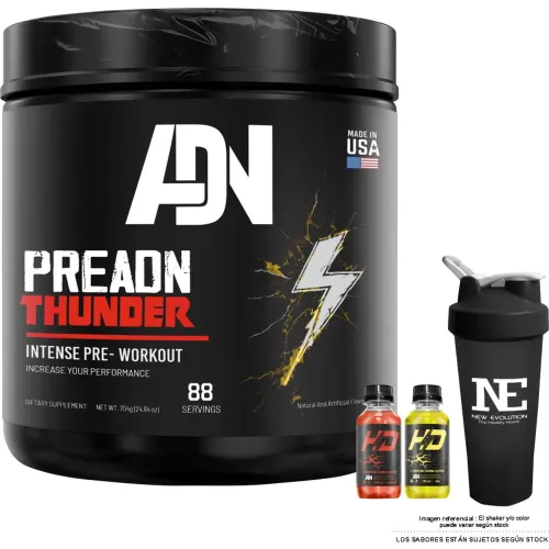 ADN NUTRITION Adn Nutrition Preadn Thunder 700 Gr. Uva + Shaker