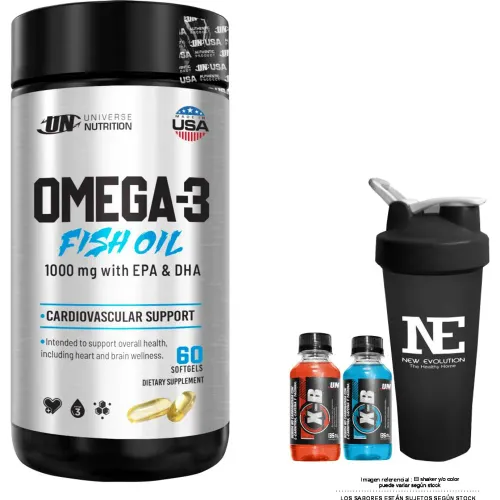 Universe Nutrition Universe Nutrition - Omega-3 Fish Oil + Shaker
