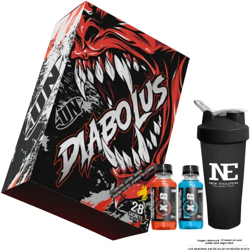 Universe Nutrition Diabolus Caja 28 Unid. Maracuyá + Shaker