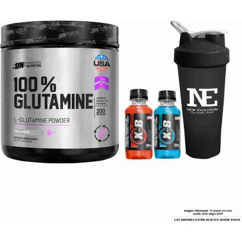 Universe Nutrition Universe Nutrition 100% Glutamine 500 Gr. + Shaker