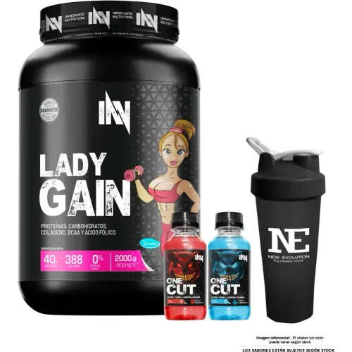 INNOVATE NUTRITION Innovate Nutrition Lady Gain 2 Kg. Vainilla + Shaker