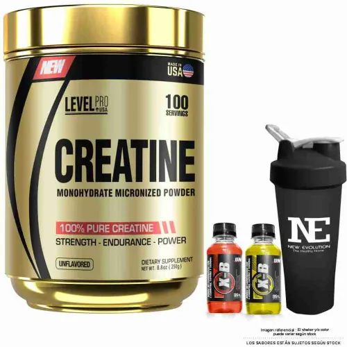 LEVEL PRO Level Pro Creatine 250 Gr. + Shaker