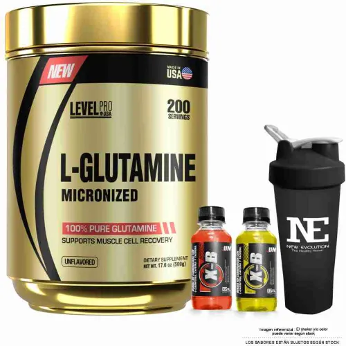 LEVEL PRO Level Pro Glutamine 500 Gr. + Shaker