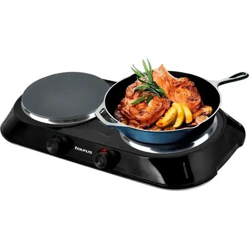 TAURUS Cocina Electrica Taurus 2 Hornillas Fenix Duo