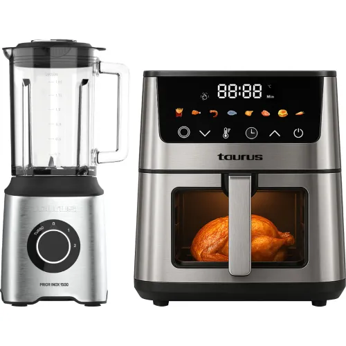 TAURUS Freidora De Aire 5l + Licuadora Prior Inox 1500w