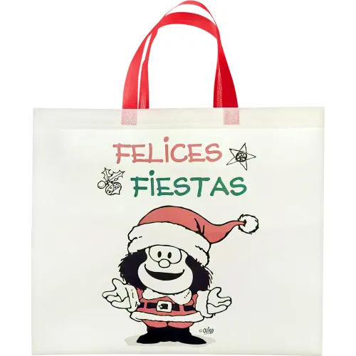 Mafalda Bolsa Reutilizable Unisex Navidad Mafalda