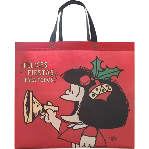 Mafalda Bolsa Reutilizable Unisex Navidad Mafalda