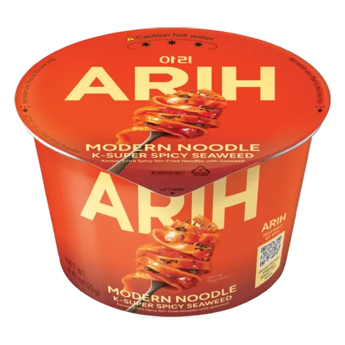 ARIH Bowl Noodle Arih K-Super Spicy Seaweed X 125 Gr.