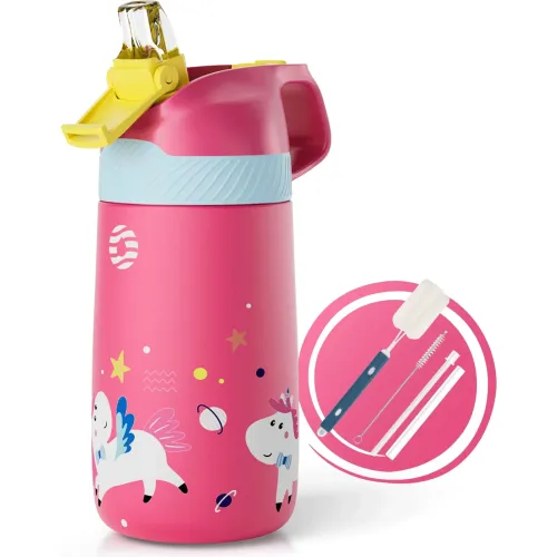 FJBOTTLE Botella Infantil De Acero Inoxidable 350 Ml