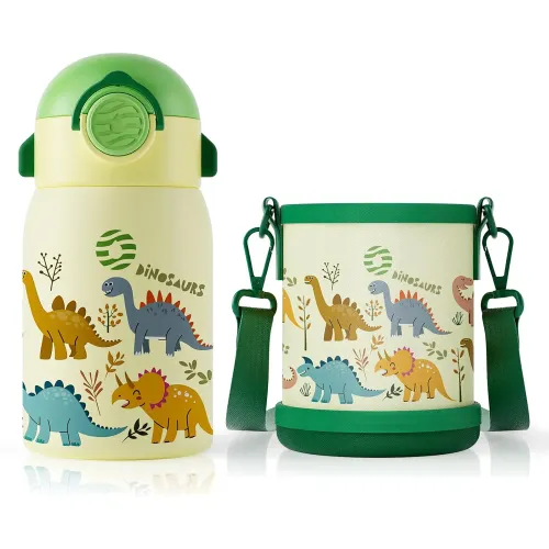FJBOTTLE Botella Infantil De Acero Inoxidable 400 Ml
