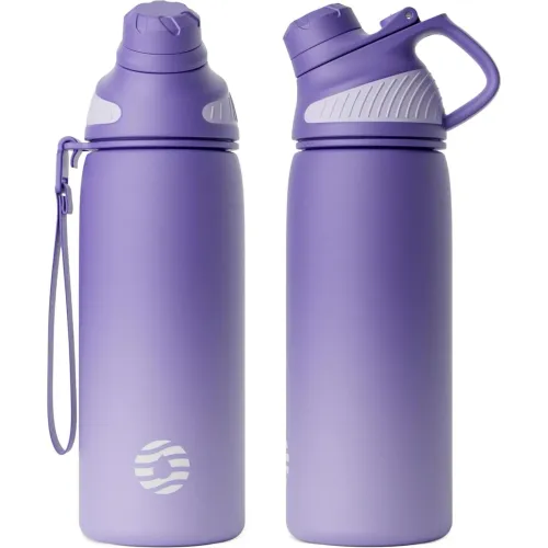 FJBOTTLE Botella De Agua Deportiva Con Aislamiento Y Tapa Magnética 600ml