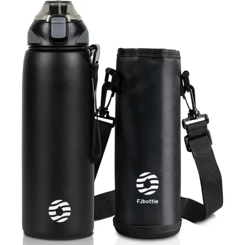 FJBOTTLE Botella De Acero Y Tapa Tritán 800ml C/Porta Botella
