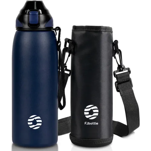 FJBOTTLE Botella De Acero Y Tapa Tritán 800ml C/Porta Botella