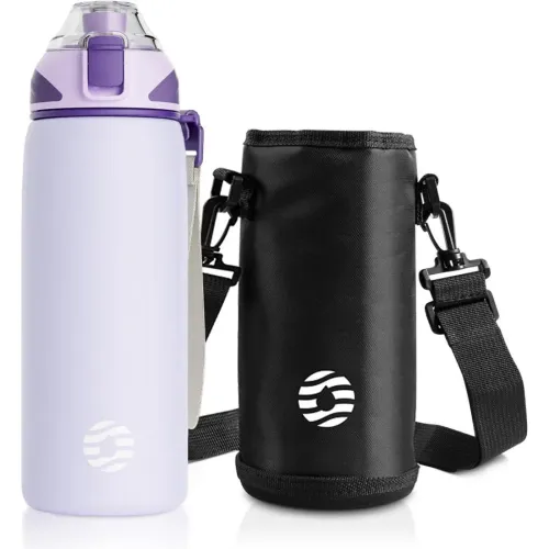 FJBOTTLE Botella De Acero Y Tapa Tritán 1000ml C/Porta Botella