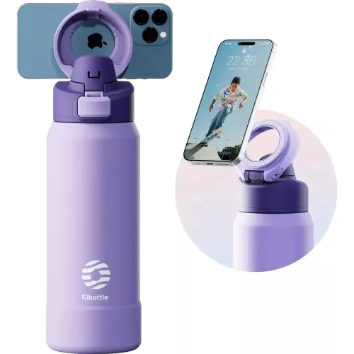 FJBOTTLE Botella Mug  De Acero Con Soporte Magnético Para Teléfono 710ml