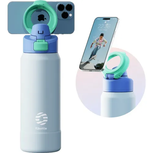 FJBOTTLE Botella Mug  De Acero Con Soporte Magnético Para Teléfono 710ml