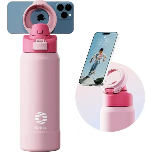 FJBOTTLE Botella Mug  De Acero Con Soporte Magnético Para Teléfono 950ml