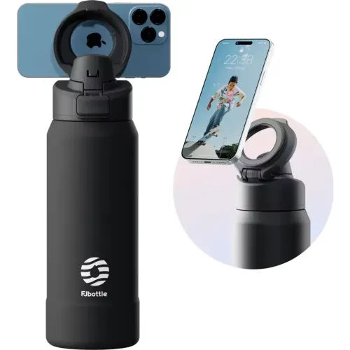 FJBOTTLE Botella Mug  De Acero Con Soporte Magnético Para Teléfono 950ml