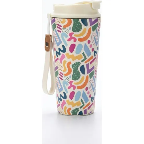 FJBOTTLE Botella Mug Témico Acero Con Tapa De Tritán 480ml