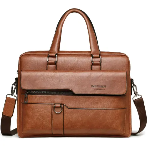 Weixier Maletin Laptop 14 Hombre Cuero Pu