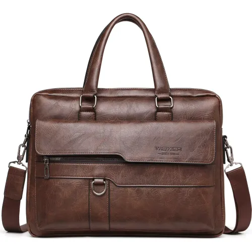 Weixier Maletin Laptop 14 Hombre Cuero Pu