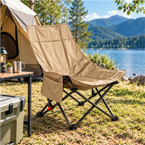 GENERICO Silla Plegable Para Camping Portátil Oxford 600d Con Bolsa De Transporte