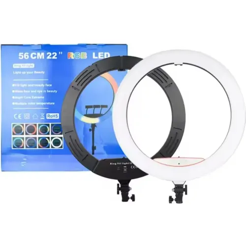 GENERICO Aro De Luz Led Rgb De 56 Cm Lámpara Táctil + Trípode + Control Remoto